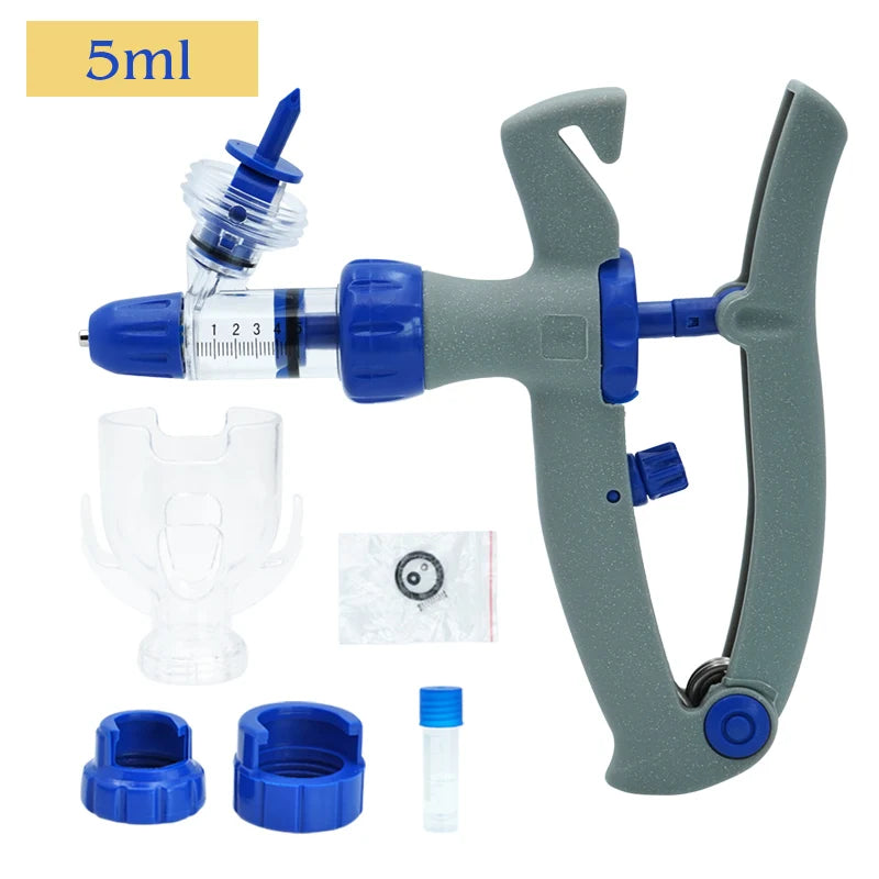 1-10Ml Automatic Veterinary Continuous Syringe Animal Injection Adjustable Vaccine for Livestock Pig Cattle Sheep Chicken