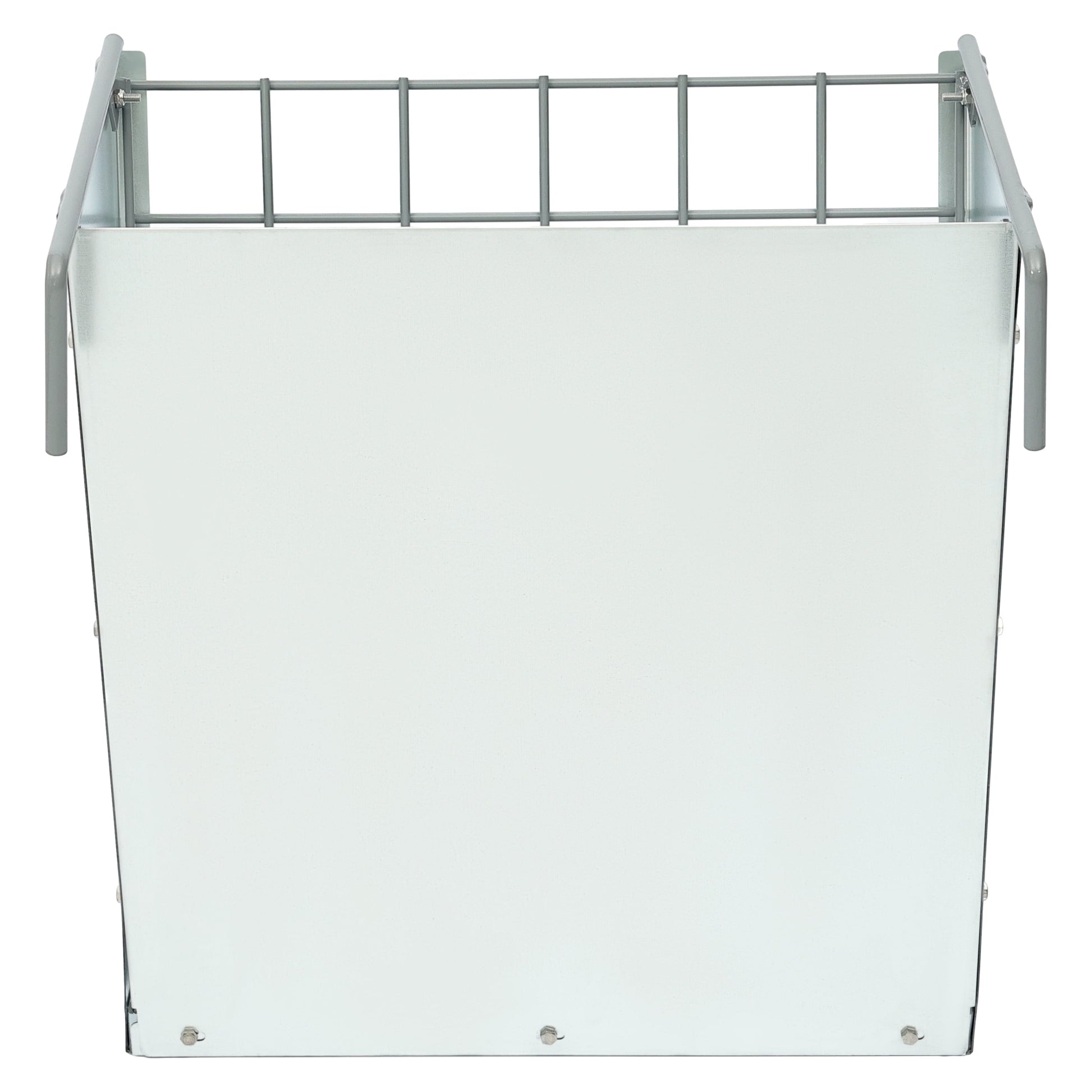 Hanging Goat Hay Feeder Large Capacity W/Adjustable Hooks Fit for Different Stall & Corral,Galvanized Steel Livestock Grain Feeder Rack for Sheep, Horse